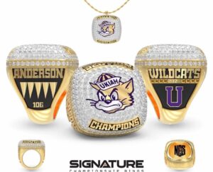 Custom 2026 North Coast Section championship ring design for Ukiah Wrestling Club student-athletes