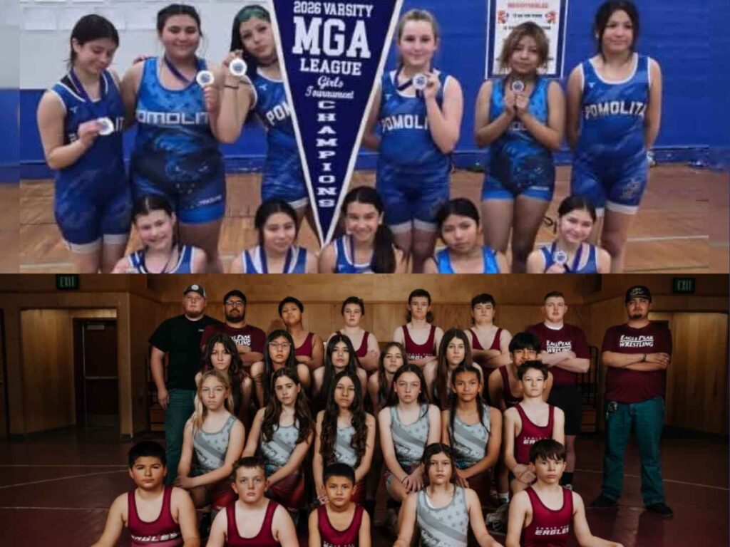 Ukiah Wrestling Club 6th-8th grade middle school wrestling program featuring Eagle Peak and Pomolita wrestlers